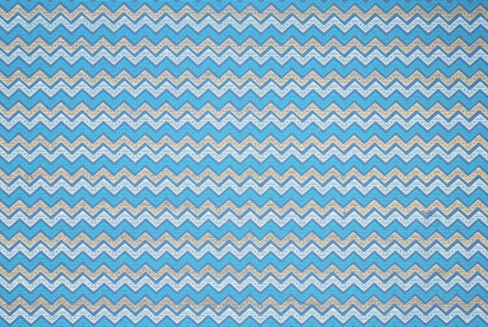 Indian Print Zig Zag Zoe Aqua