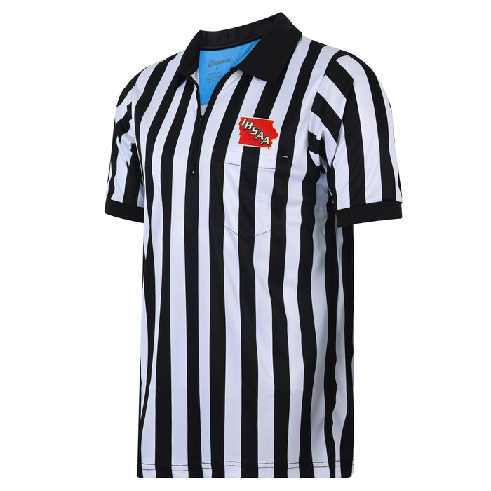 Iowa (IHSAA) Davis BFX 1" Stripe Football Referee Shirt