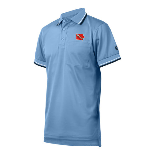 Iowa (IHSAA) Davis Core Traditional Powder Blue Umpire Shirt