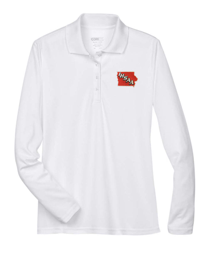 Iowa (IHSAA) Women's White Long Sleeve Referee Shirt