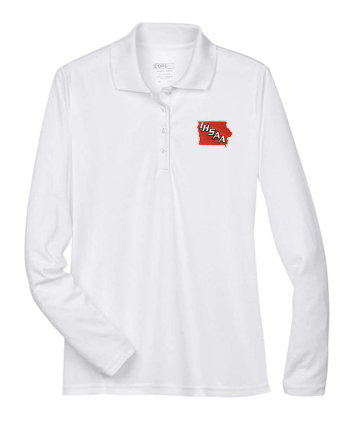 Iowa (IHSAA) Women's White Long Sleeve Referee Shirt