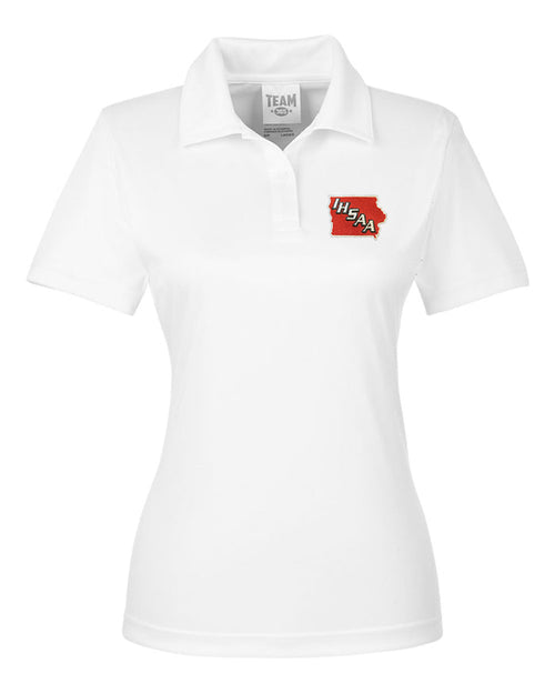 Iowa (IHSAA) Women's White Moisture Wicking Referee Shirt