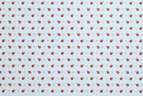 Italian Letterpress Lady Bugs Red & Gold