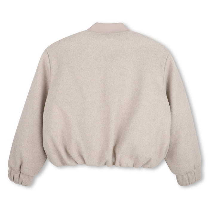jacket wool bomber style - chine beige-c10