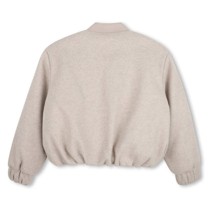 jacket wool bomber style - chine beige-c10
