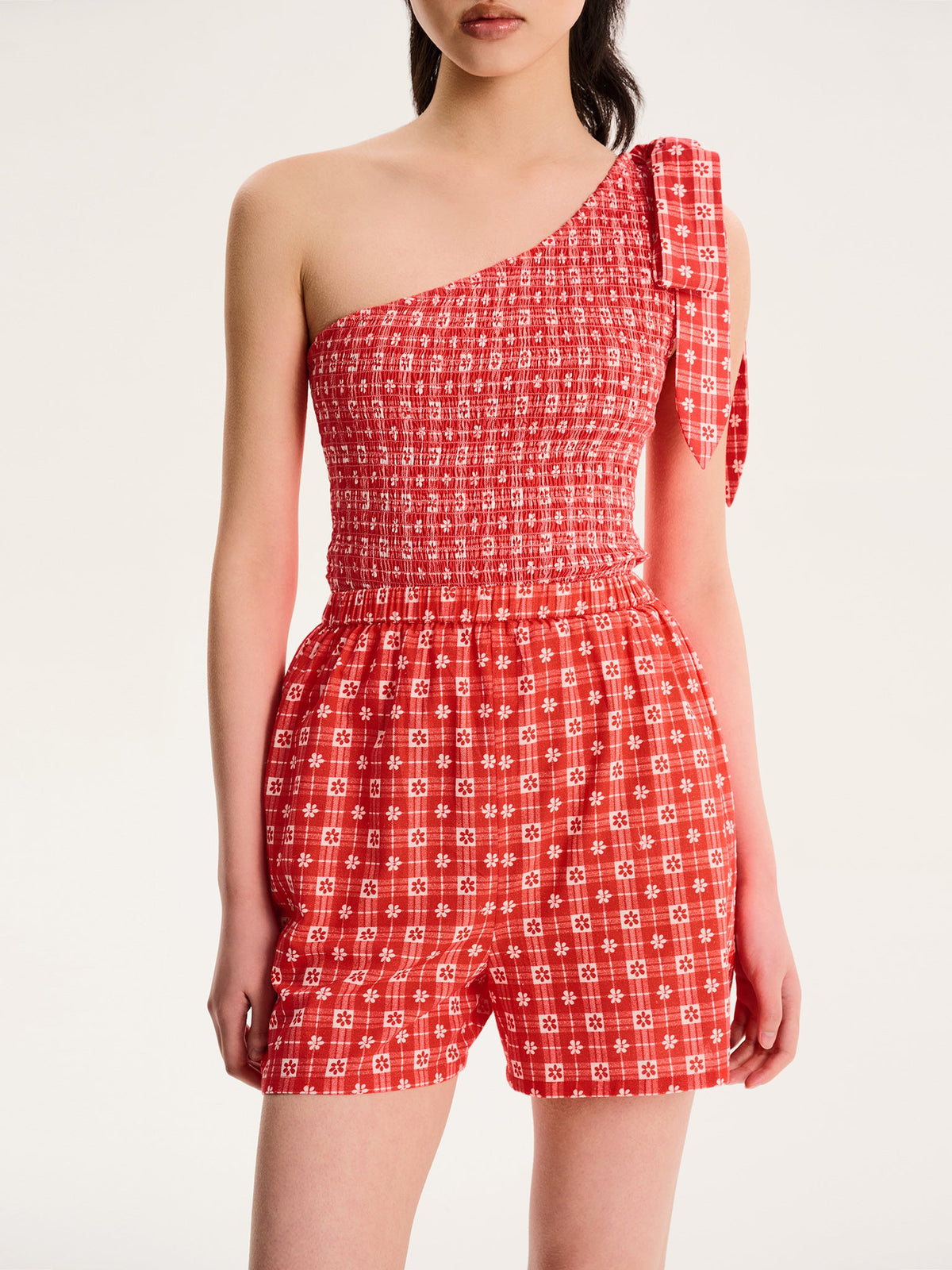 Joshua Gingham Floral Shorts