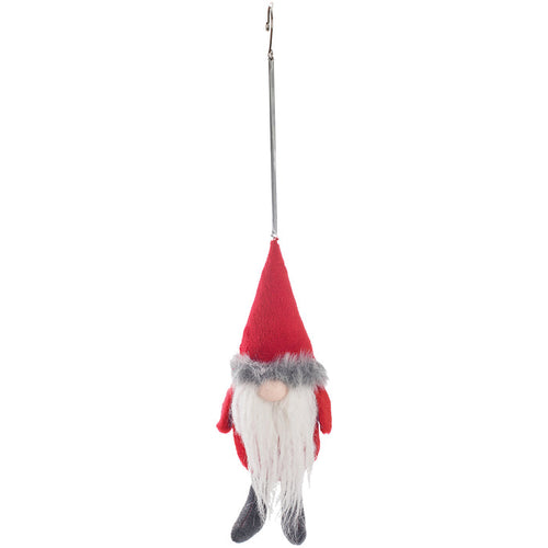 A Jumping Red Gnome Ornament.