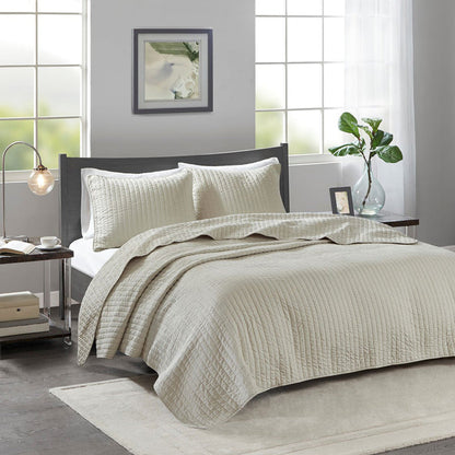 keaton cream coverlet set from JLA Home and Fabrics