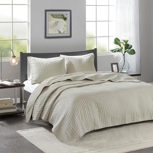 keaton cream coverlet set from JLA Home and Fabrics