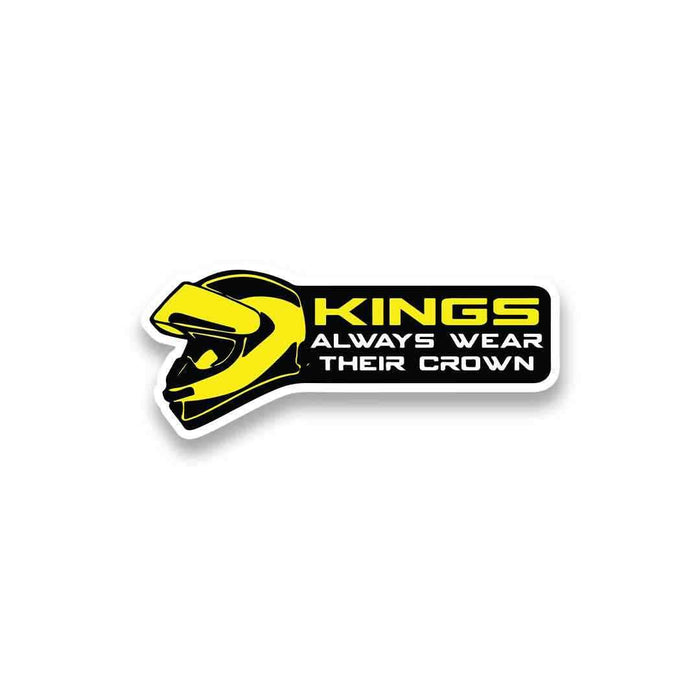 Kings Always Wear Their Crown Sticker - Stickers | STICK IT UP