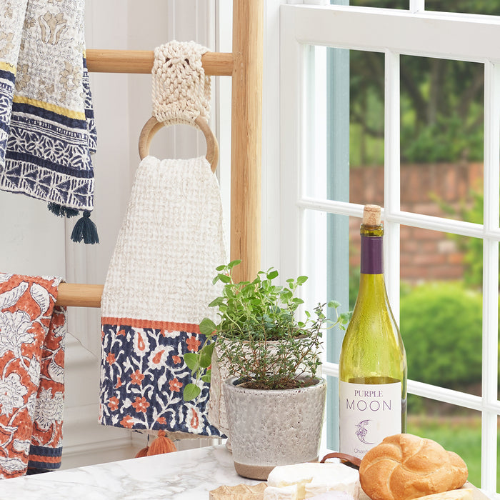 A kitchen towel holder.