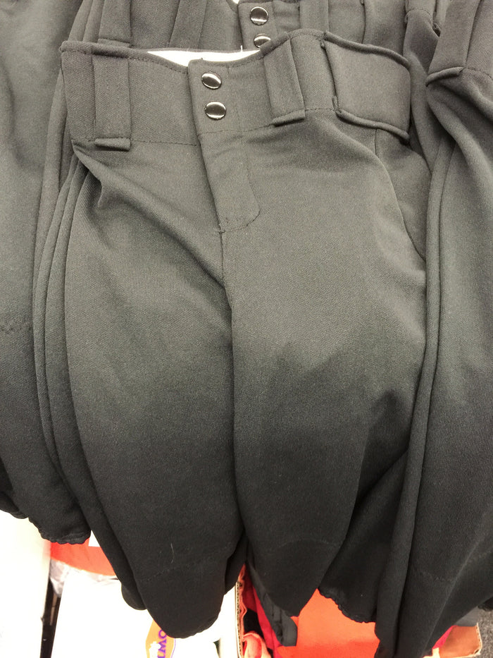 KNEE LENGTH BASEBALL SOFTBALL PANT BLACK