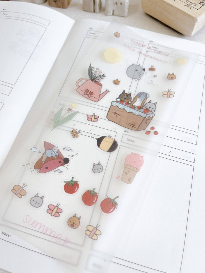 Kuboandlucy Stationery Co - Kuboandlucy x Dana Ate Oatmeal Four Seasons Sticker Sheet