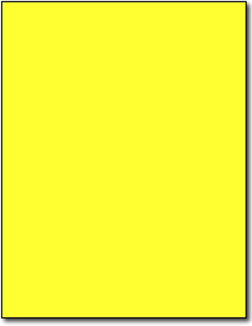 Adhesive Yellow Fluorescent Labels, measure (8 1/4" x 10 3/4") , compatible  with inkjet and laser, matte both sides