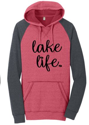 LAKE LIFE FLEECE RAGLAN HOODIE