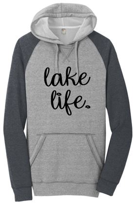 LAKE LIFE FLEECE RAGLAN HOODIE