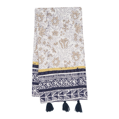 A lawrence moonbeam block printed towel.