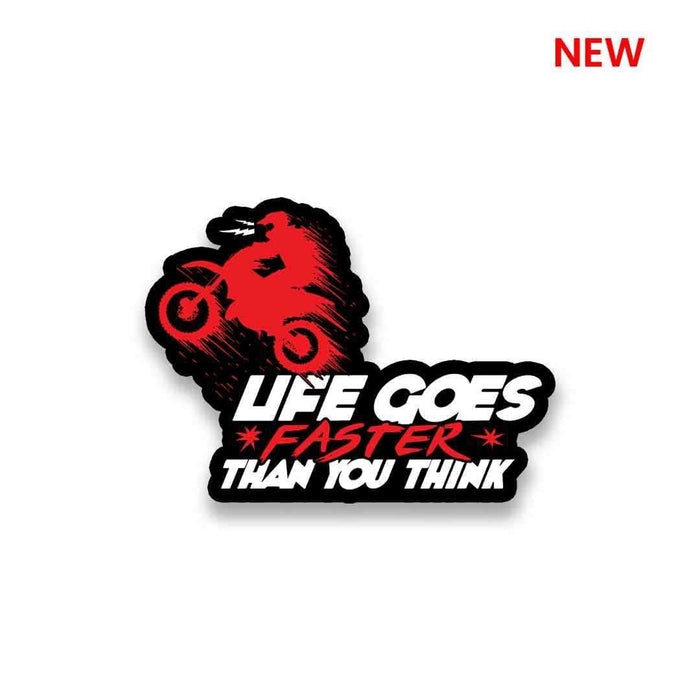 Life Goes Faster Sticker - Stickers | STICK IT UP