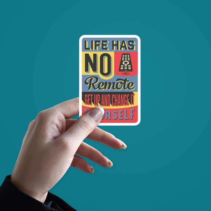 Life has no remote control Sticker - Stickers | STICK IT UP