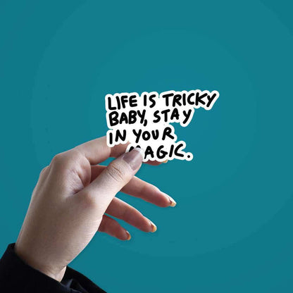 Life is tricky baby Sticker - Stickers | STICK IT UP