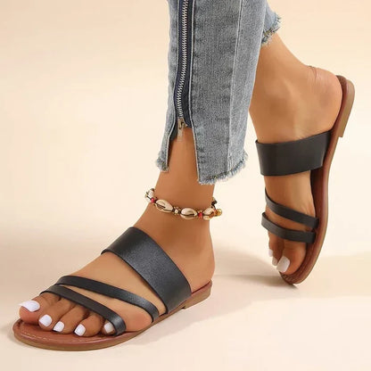 Lilac | Women's Flat Cushioned Sandals