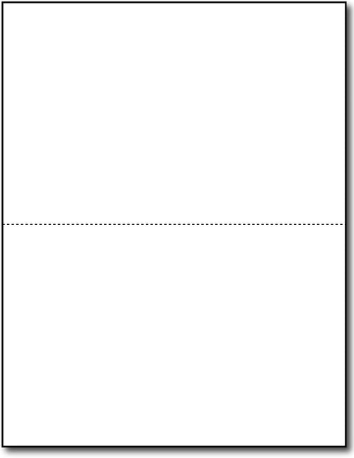 80lb - 2 Jumbo White Postcards, Linen both sides on an 8 1/2" x 11" sheet.