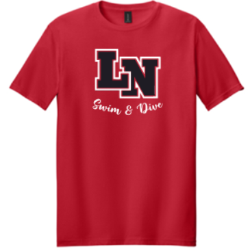 LN GIRLS SWIM & DIVE SOFTSTYLE T-SHIRT