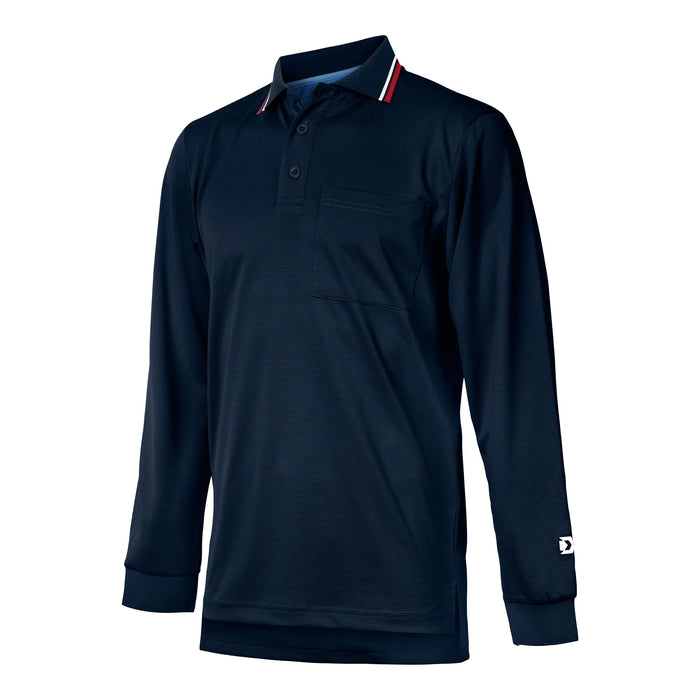 (LVBK) Davis BFX Traditional LS Navy Umpire Shirt