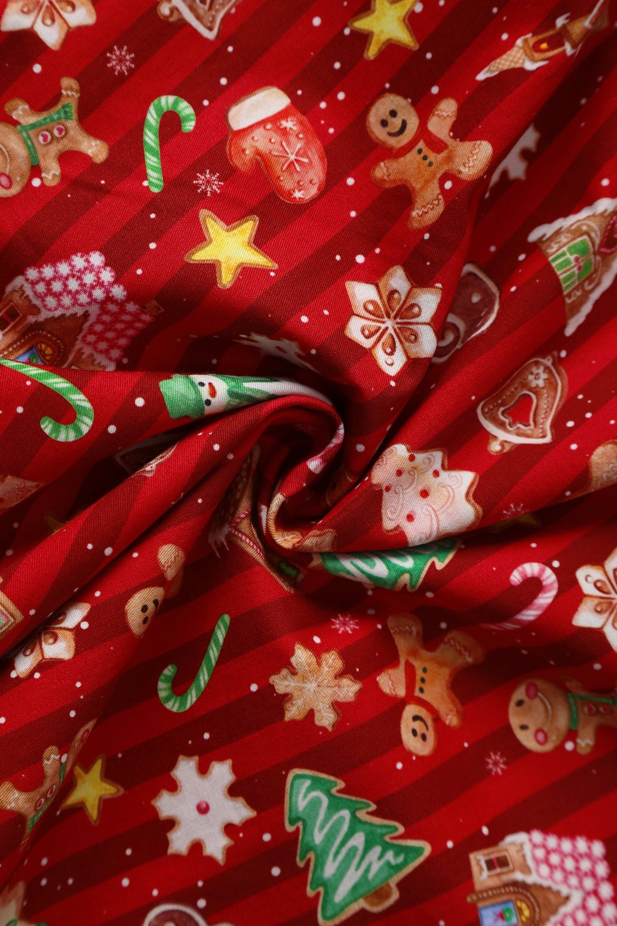 Mabel Red Christmas Gingerbread Cookie Shirt Dress