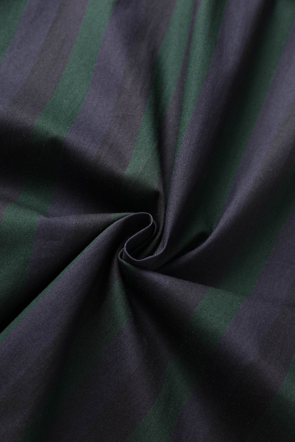 Mabel Rockabilly Striped Shirt Dress In Dark Green