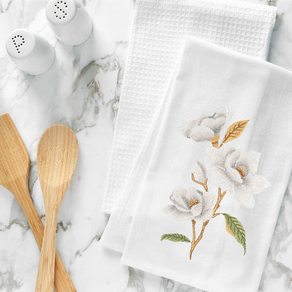 A Magnolia Flour Sack Kitchen Towel.