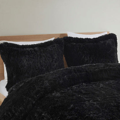 Malea Shaggy Long Fur Comforter Mini Set