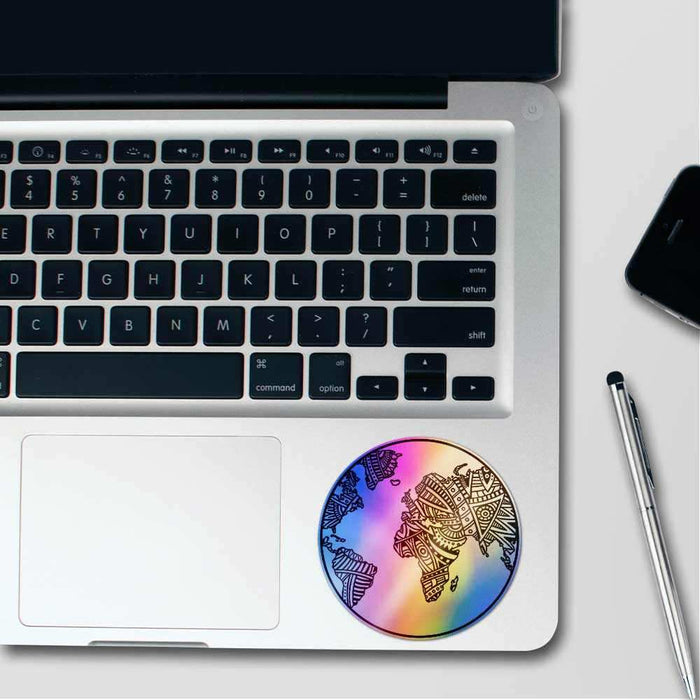 Mandala earth Holographic Stickers - Holographic stickers | STICK IT UP