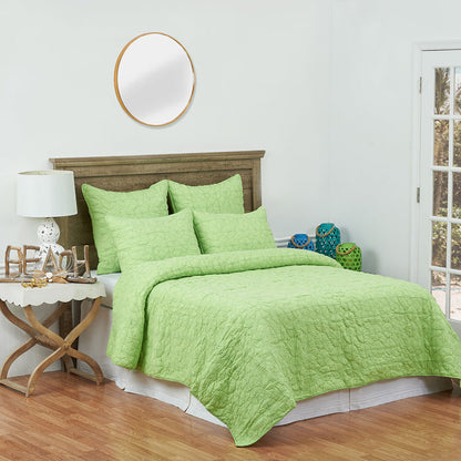 A Mara Quilt displayed on a made bed.