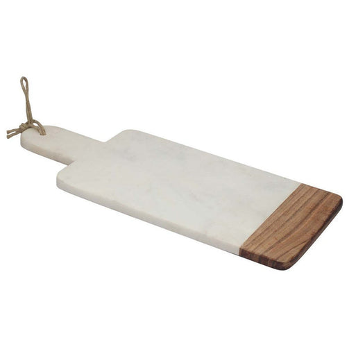Marble & Wood Cutting Board 19 x 8