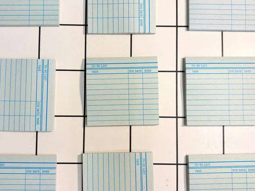 Marigold Press - Green Library Card Sticky Note