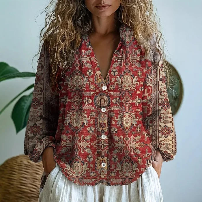 Martha™ | Relaxed Blouse with Nature Print