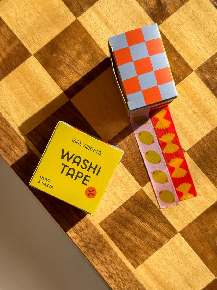 Mel Andrel - Olive & Pasta Washi Tape Two-Pack