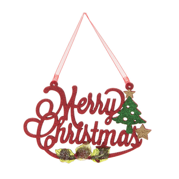 A Merry Christmas Cut Out Ornament.