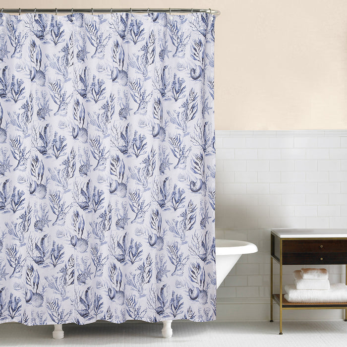 A Midnight Lagoon Shower Curtain.