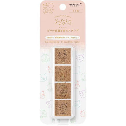 Midori Yuru Log Pre-Inked Stamp