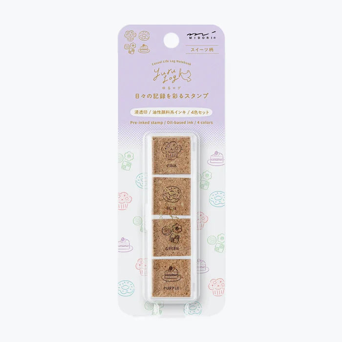 Midori Yuru Log Pre-Inked Stamp