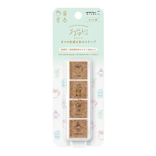 Midori Yuru Log Pre-Inked Stamp