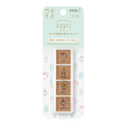 Midori Yuru Log Pre-Inked Stamp