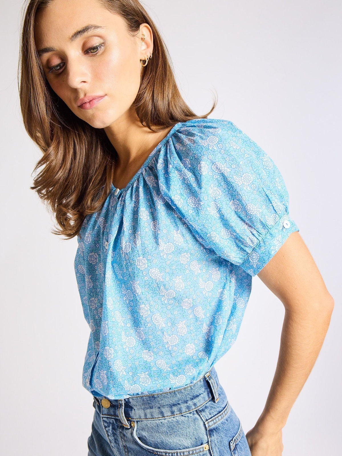 Naomi Top in Charleston Floral