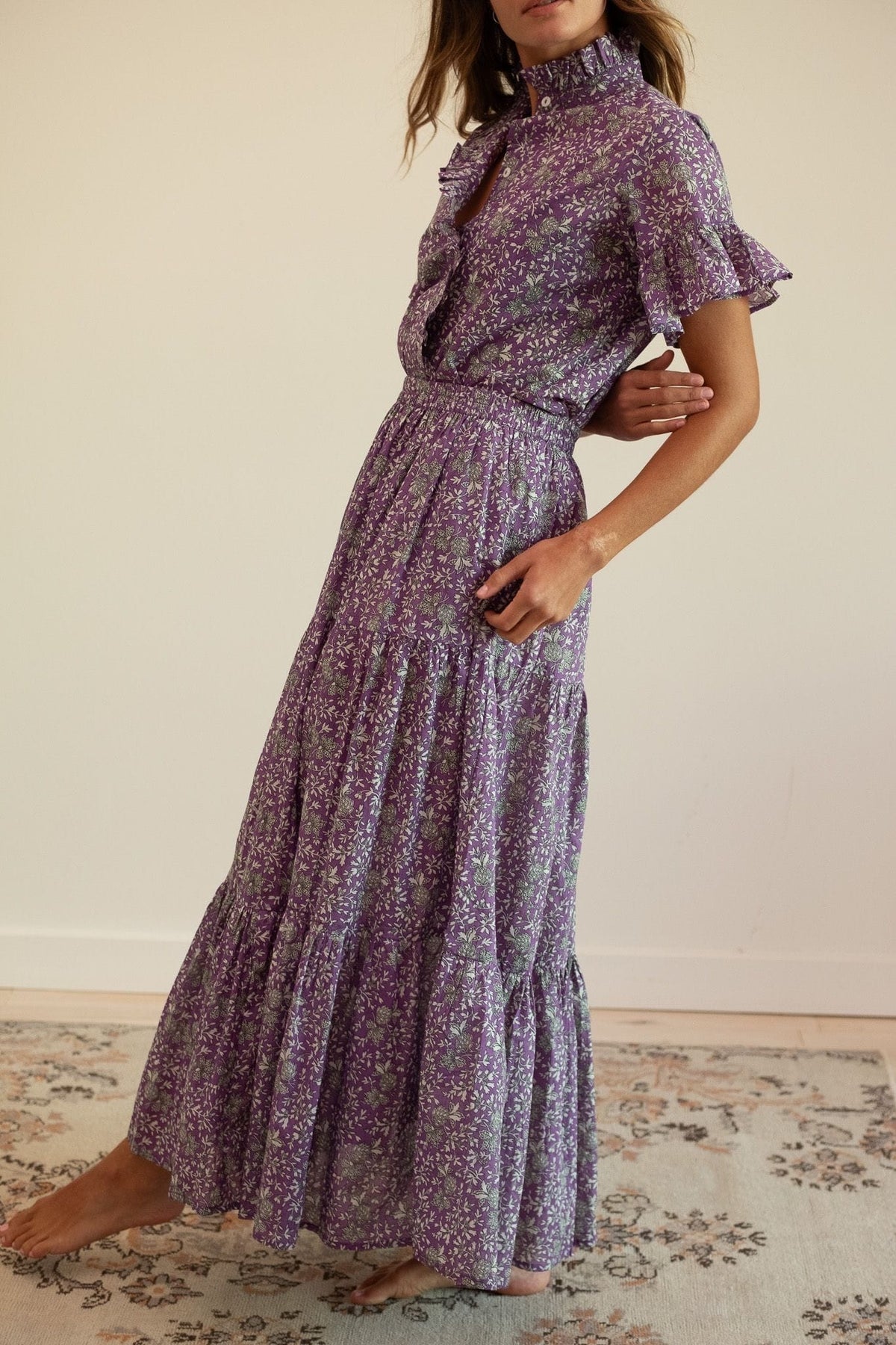 Paola Skirt in Provence Floral