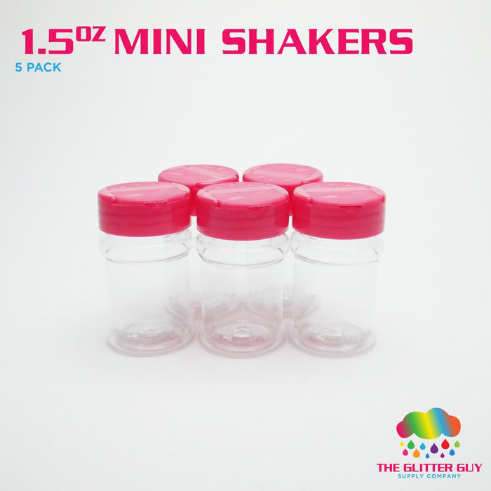 Mini Glitter Shakers - 5 Pack | Empty Shaker from The Glitter Guy