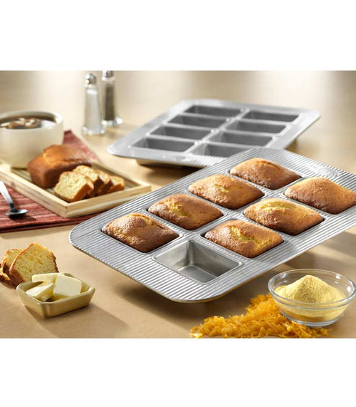 8-Well Mini Loaf Pan made in the USA