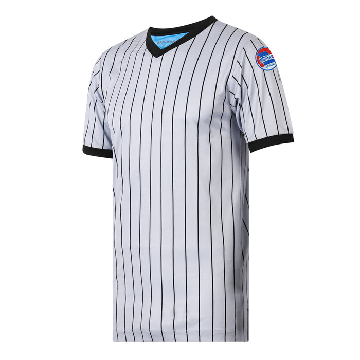 Missouri (MSHSAA) Davis BFX Gray Pinstripe Referee Shirt - Tall