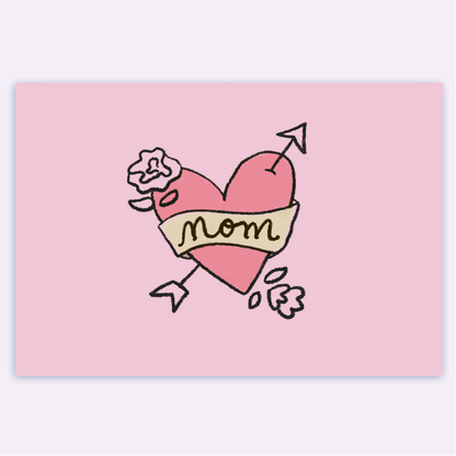 Mom Tattoo Card